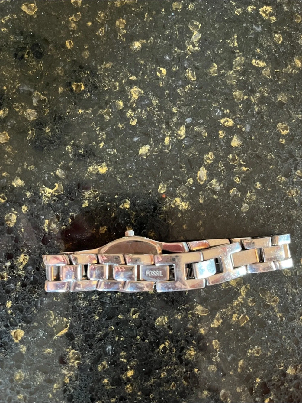 Fossil Stainless Steel Bracelet watch with ombré Purple gradient Dial